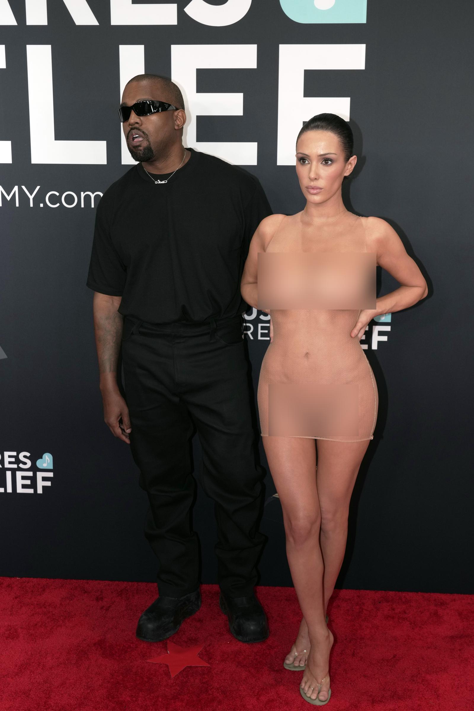 Kanye West and Bianca Censori attend the 67th Annual Grammy Awards on February 2, 2025, in Los Angeles, California. | Source: Getty Images