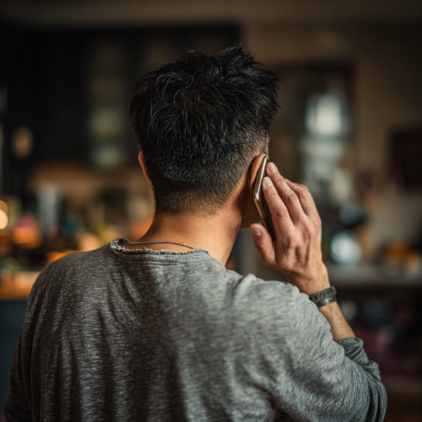 A man on a call | Source: Midjourney