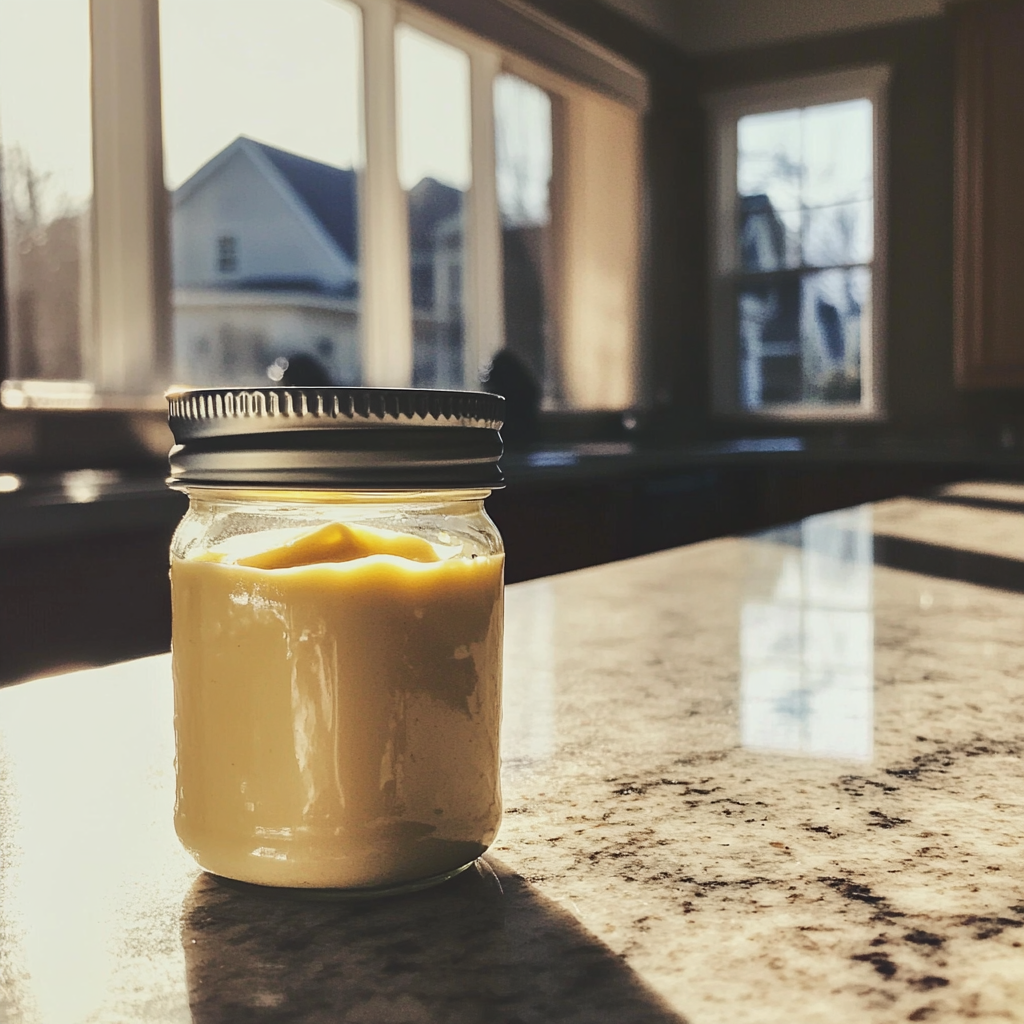 A jar of mayonnaise | Source: Midjourney