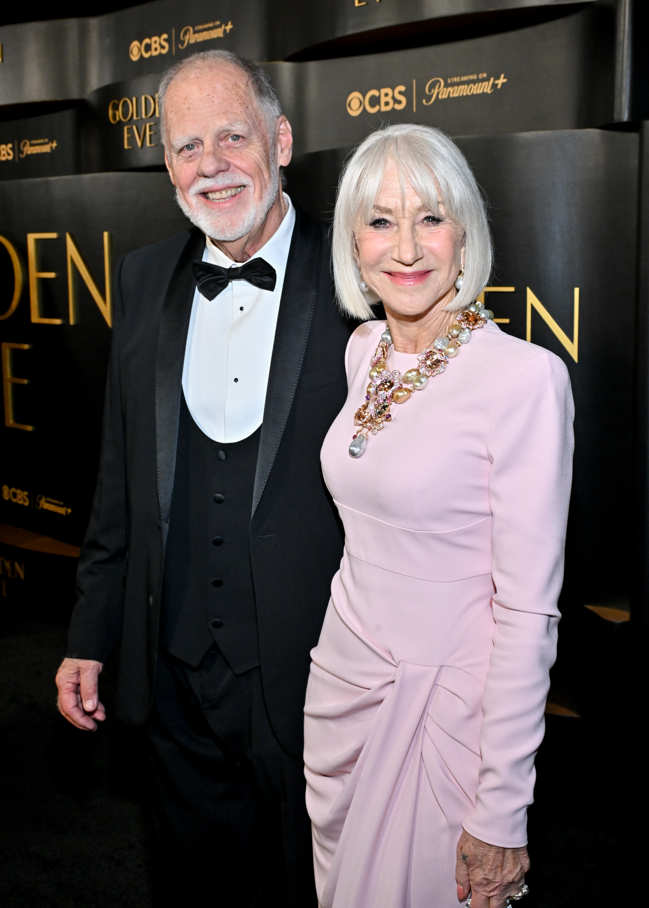 Taylor Hackford and Helen Mirren attended "Golden Eve: The Golden Globes Honor Helen Mirren & Sarah Jessica Parker" at The Beverly Hilton on January 6, 2026, in Beverly Hills, California. | Source: Getty Images