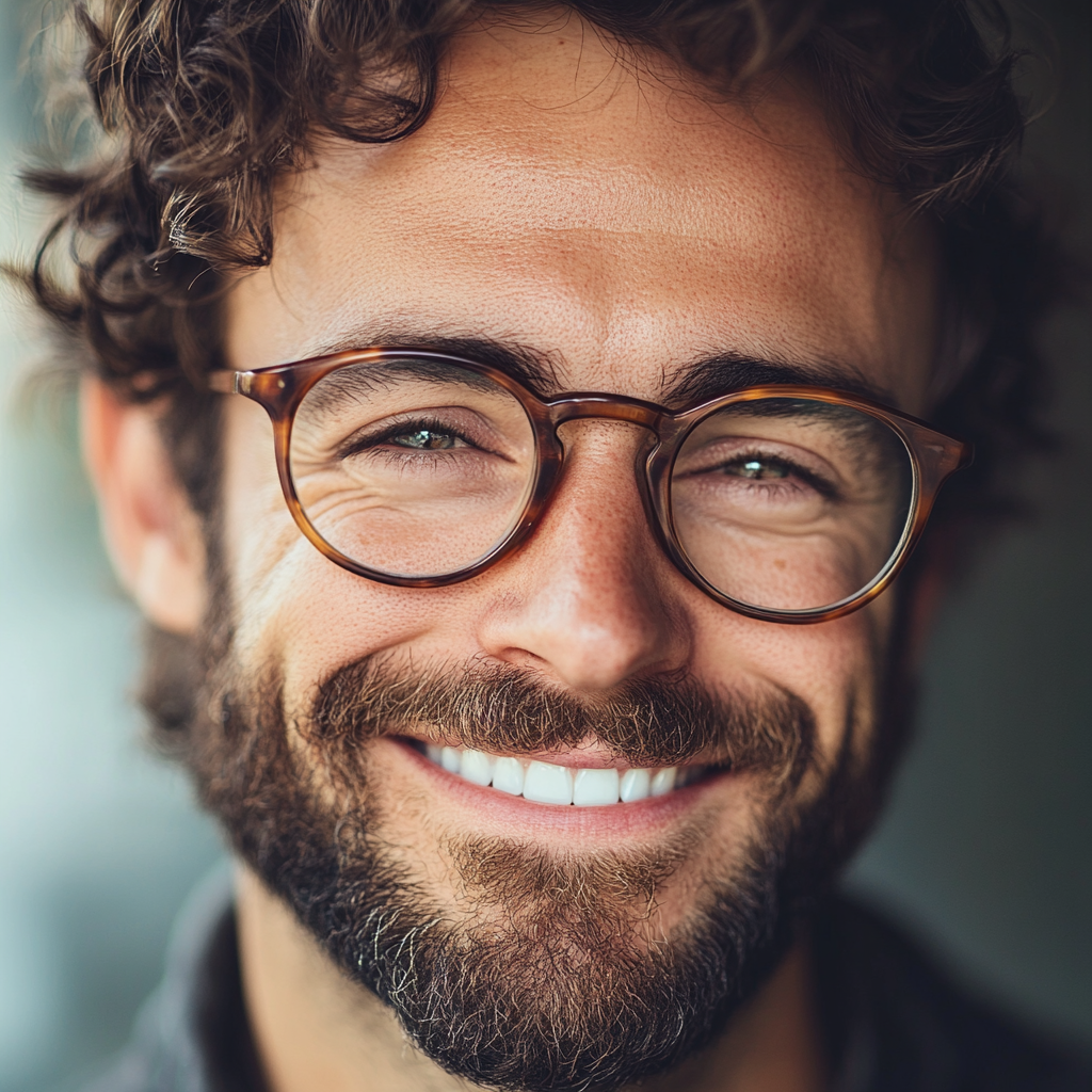 A close up of a smiling man | Source: Midjourney
