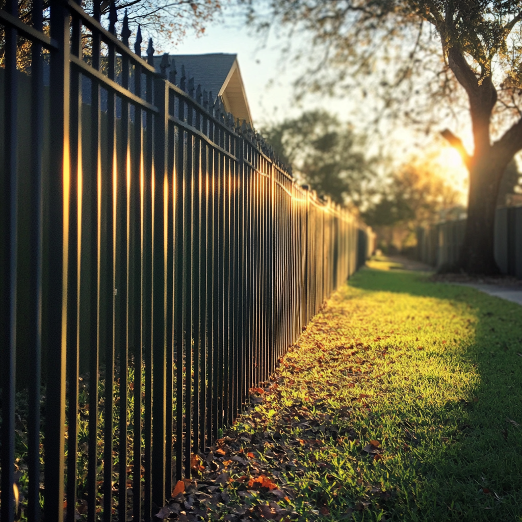 A fence dividing two houses | Source: Midjourney