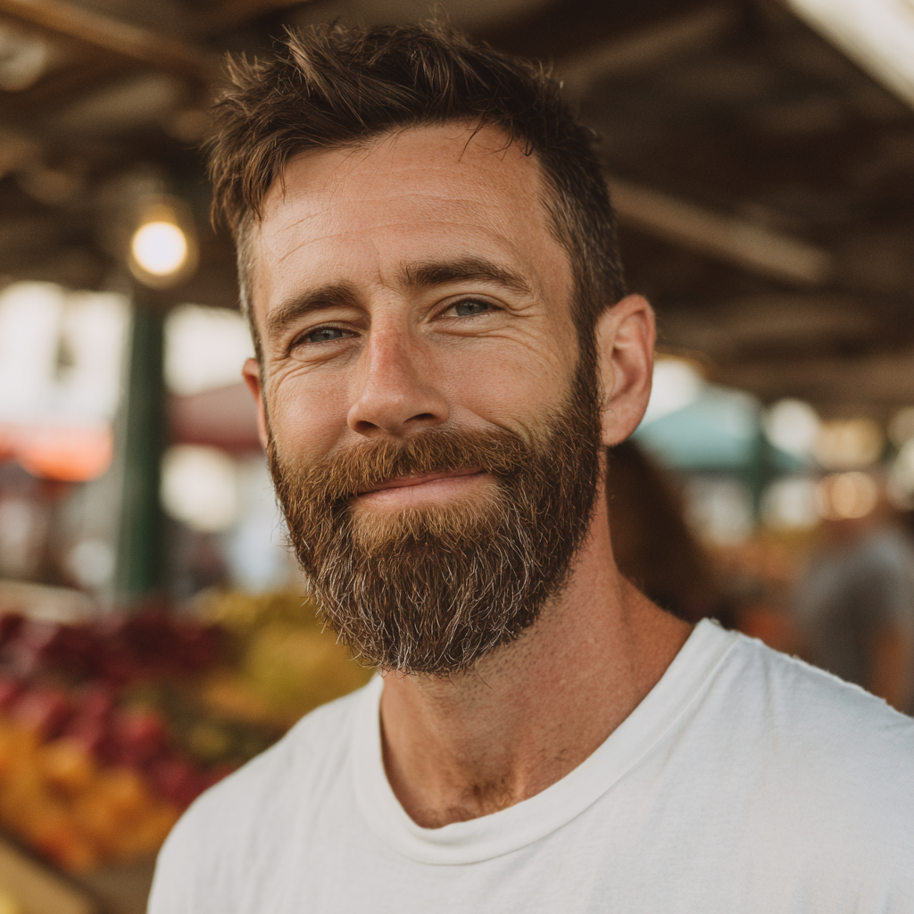 A close-up of a smiling man | Source: Midjourney