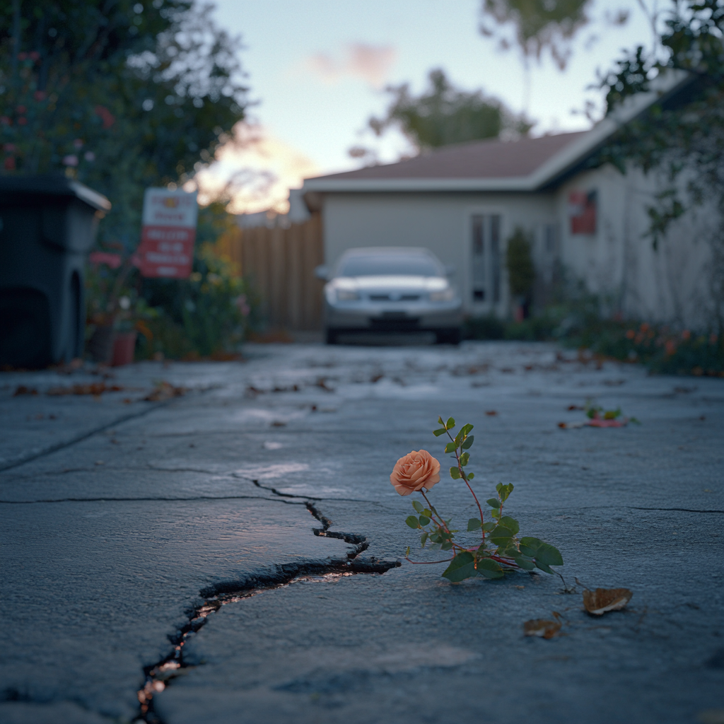 A parking built on a garden | Source: Midjourney