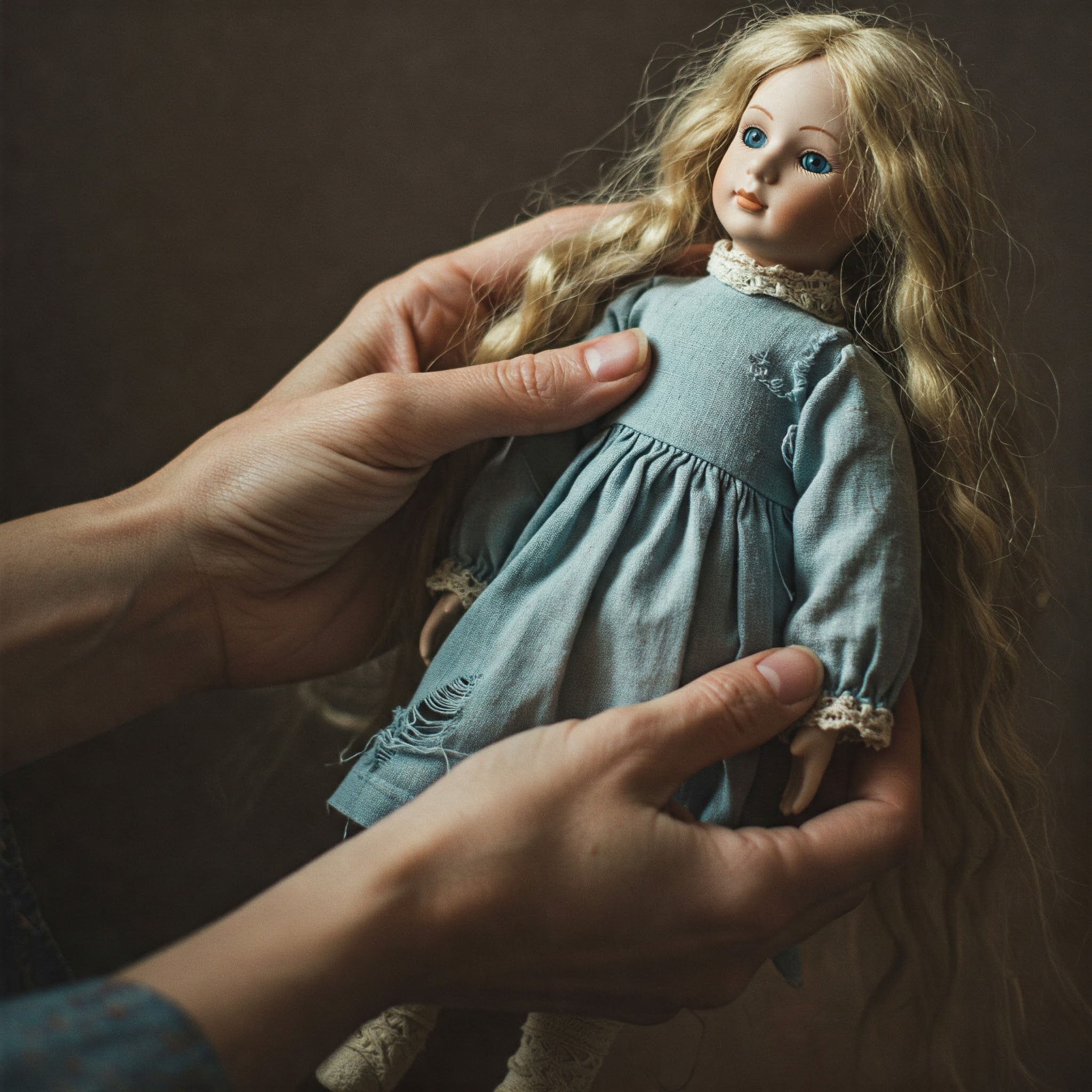 A woman holding a doll | Source: Gemini