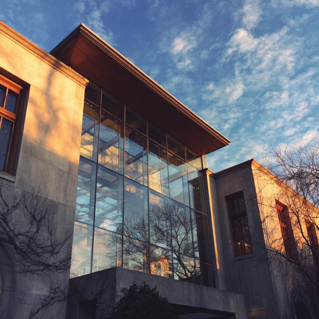 The exterior of a museum | Source: Midjourney