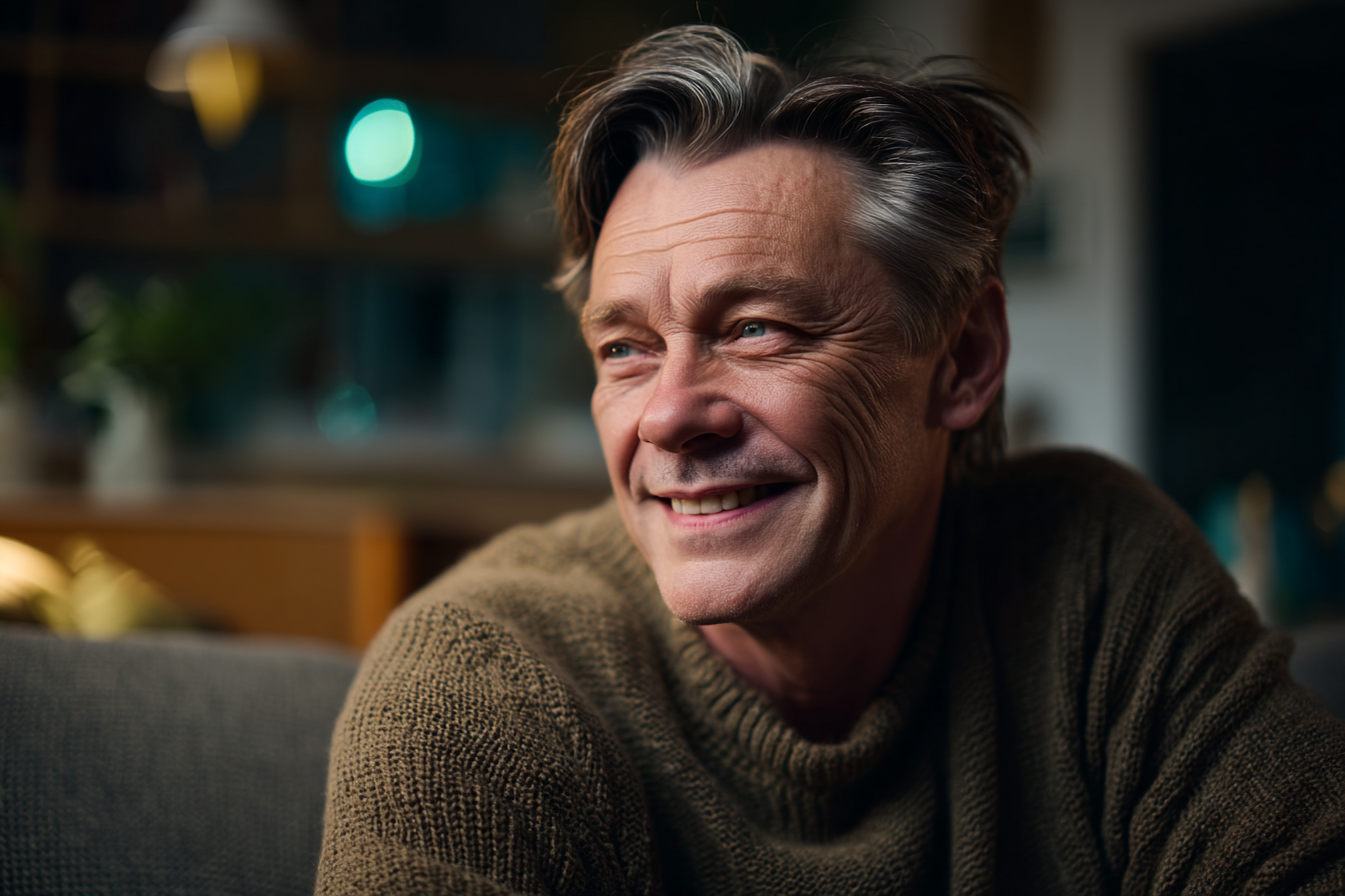 A man laughing | Source: Midjourney