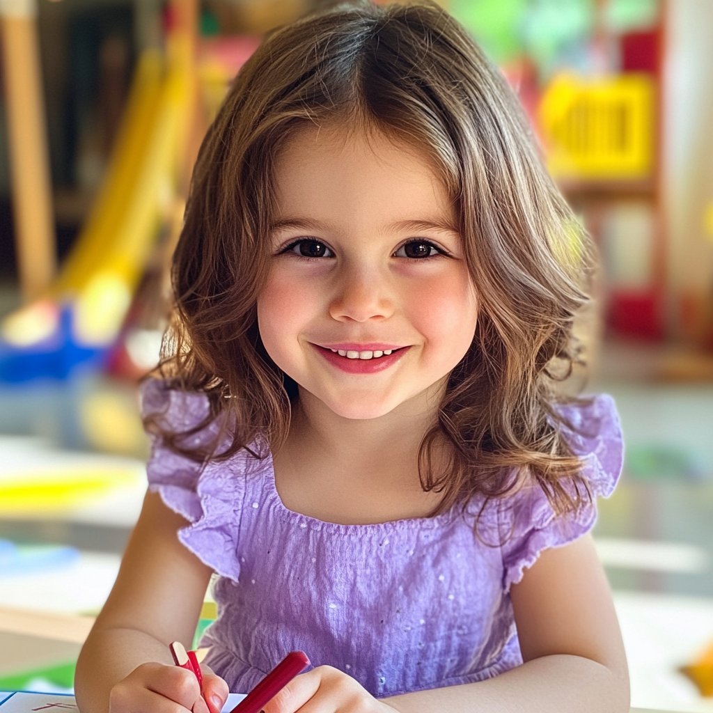 A smiling little girl | Source: Midjourney