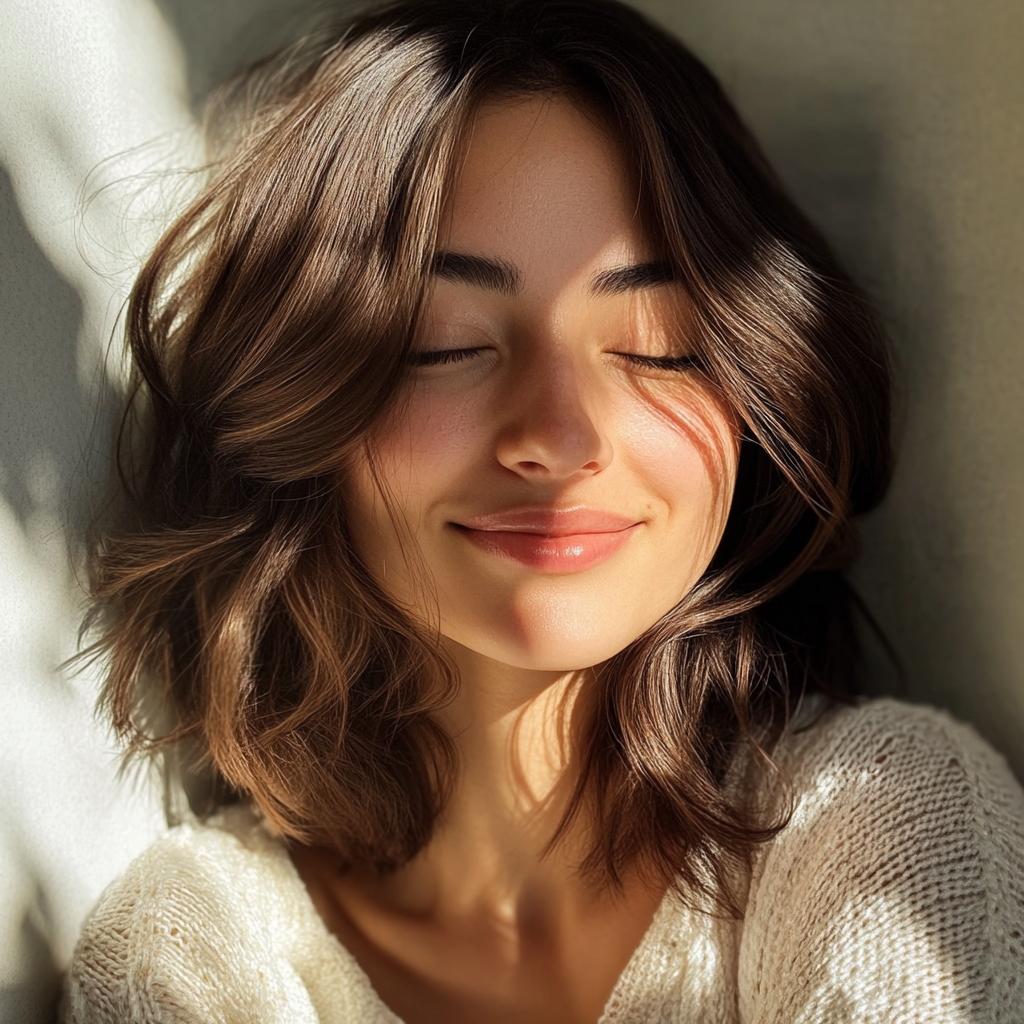 A smiling young woman | Source: Midjourney