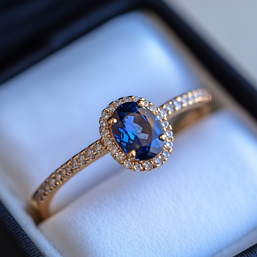 A stunning ring in a box | Source: Midjourney