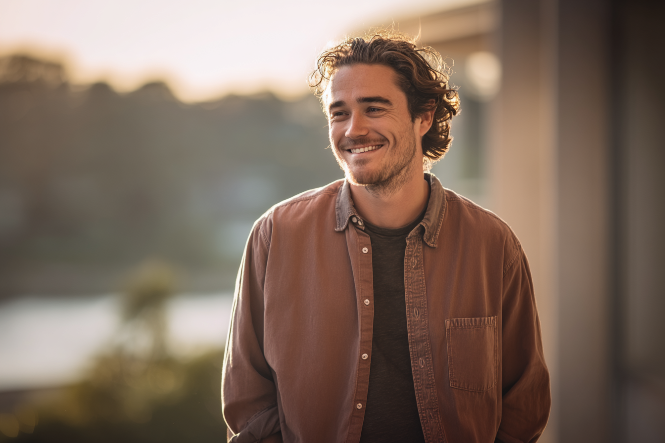 A man smiling | Source: Midjourney