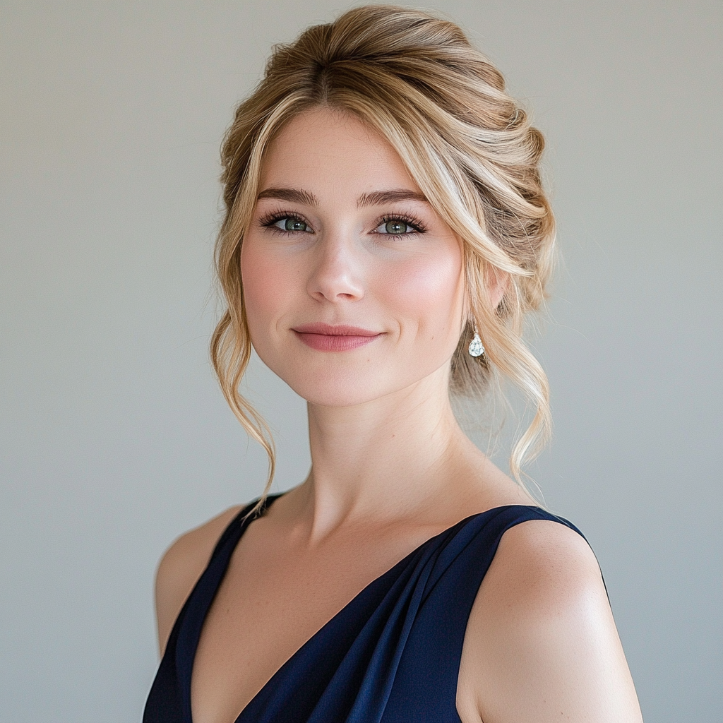 A smiling bridesmaid | Source: Midjourney