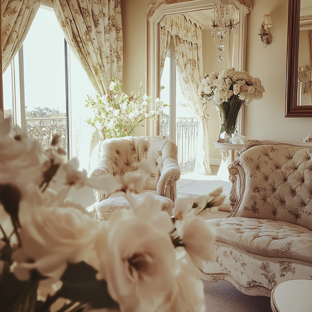 The interior of a bridal suite | Source: Midjourney