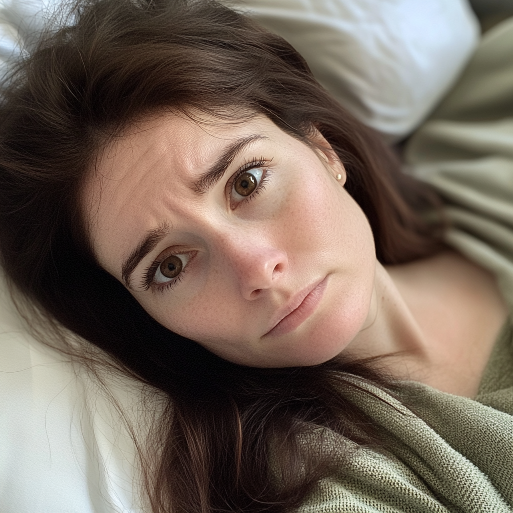 A woman in a hospital bed | Source: Midjourney