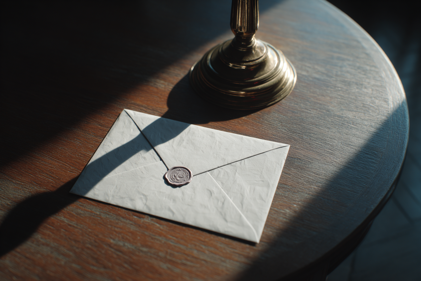 An envelope on a table | Source: Midjourney