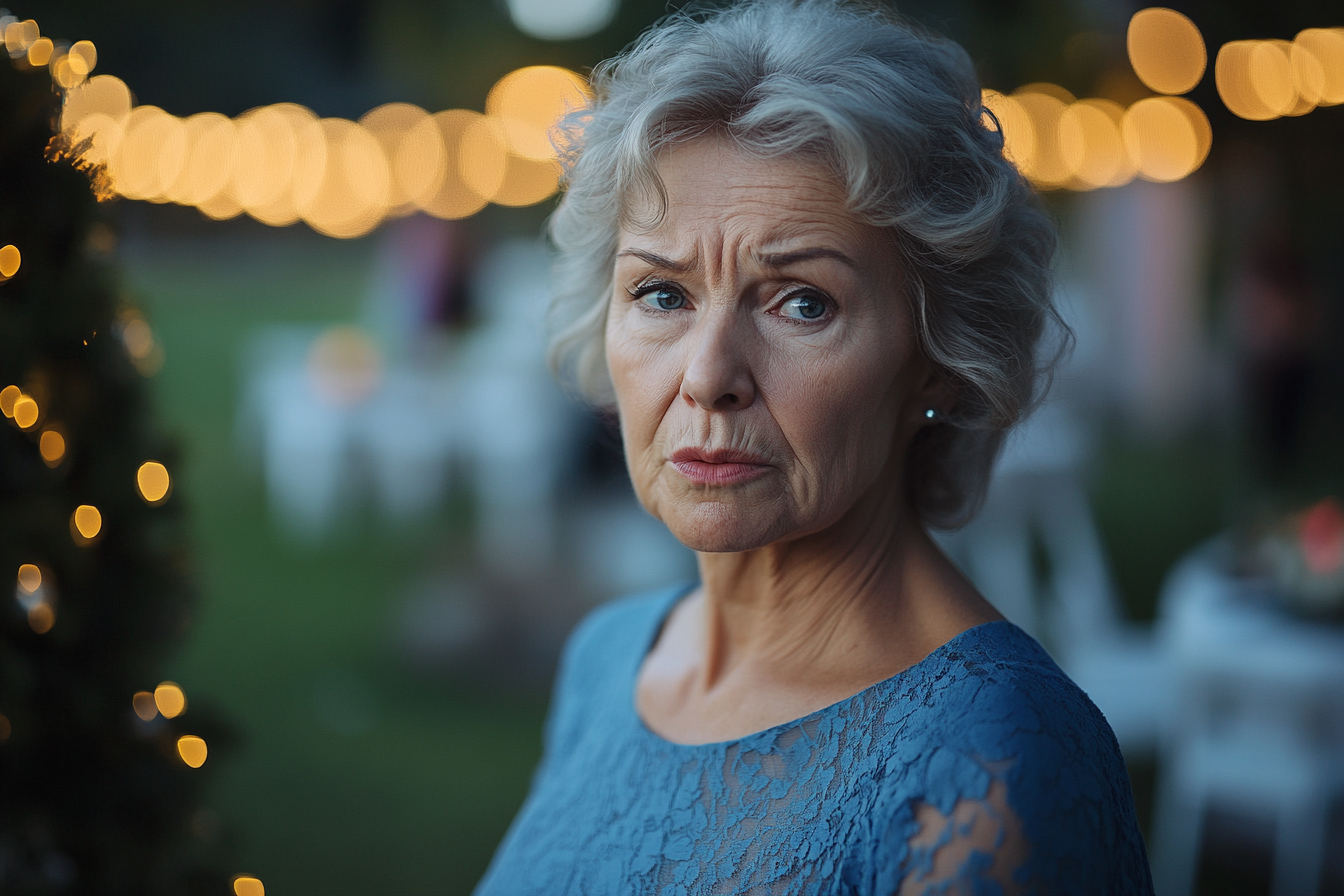 An older woman standing outdoors | Source: Midjourney