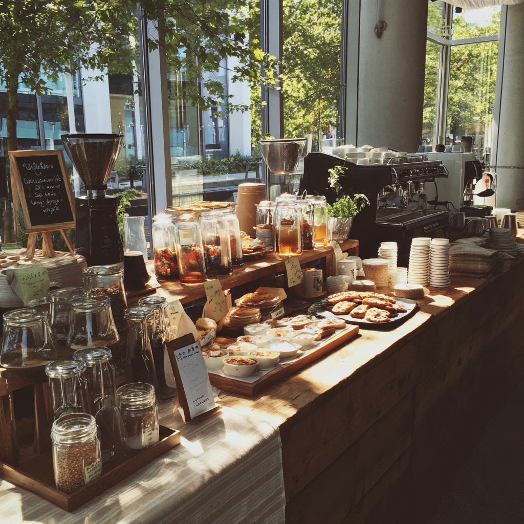 A coffee bar | Source: Midjourney