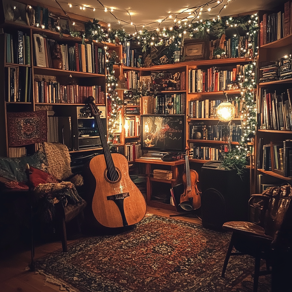 A cosy reading room | Source: Midjourney