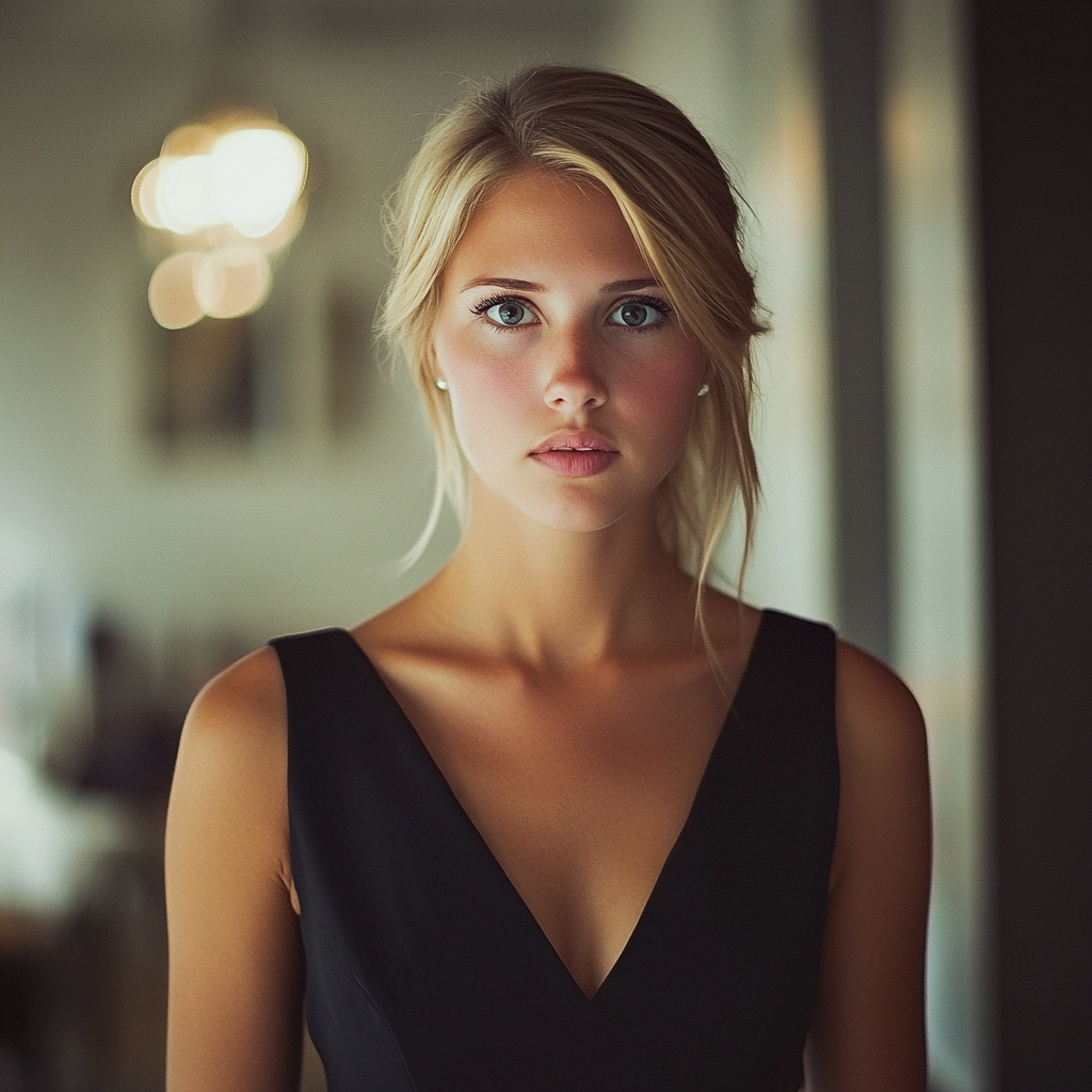 A close up of a young woman | Source: Midjourney