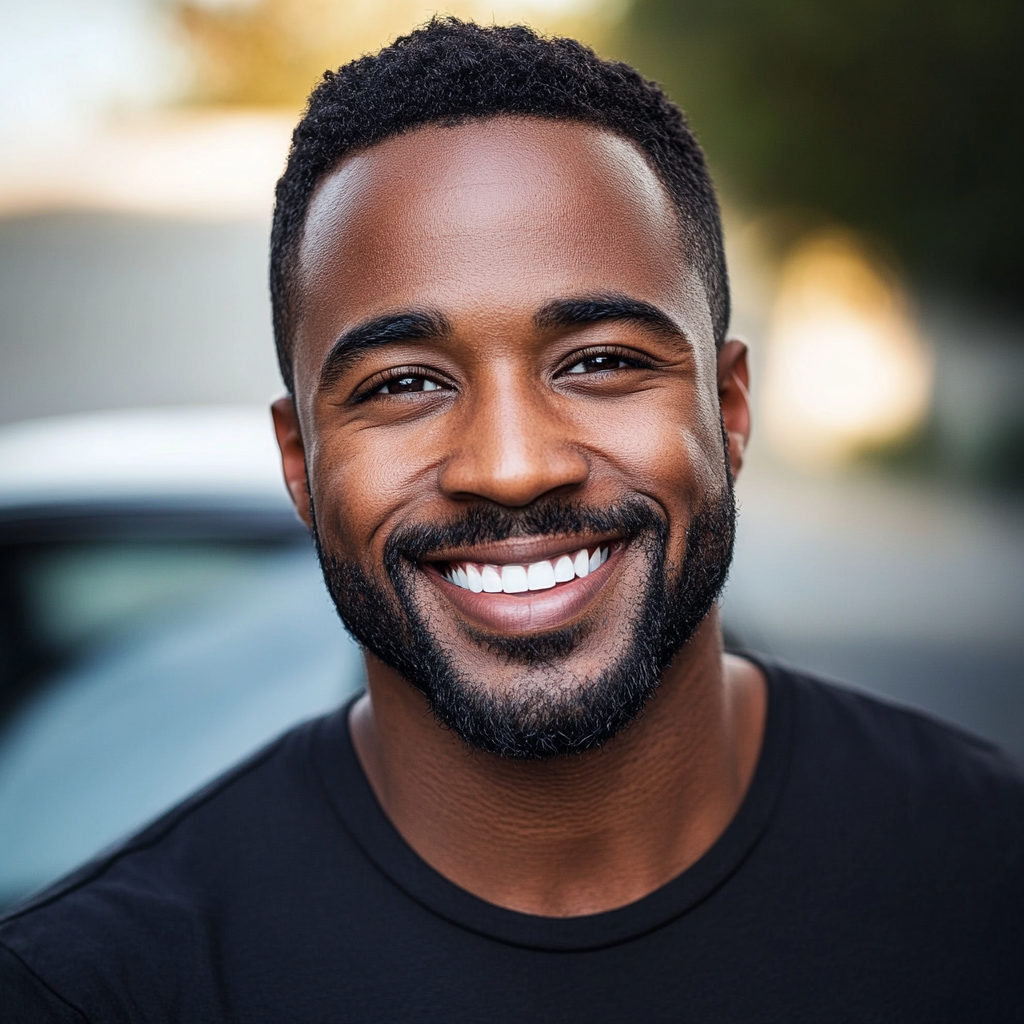 A man smiling | Source: Midjourney