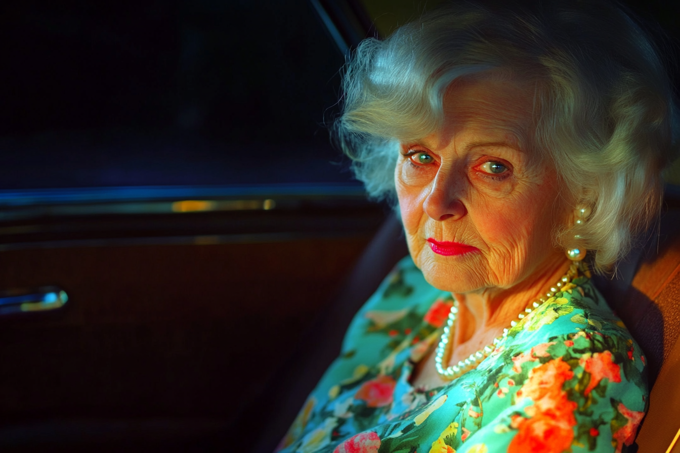 A weary woman in a car | Source: Midjourney