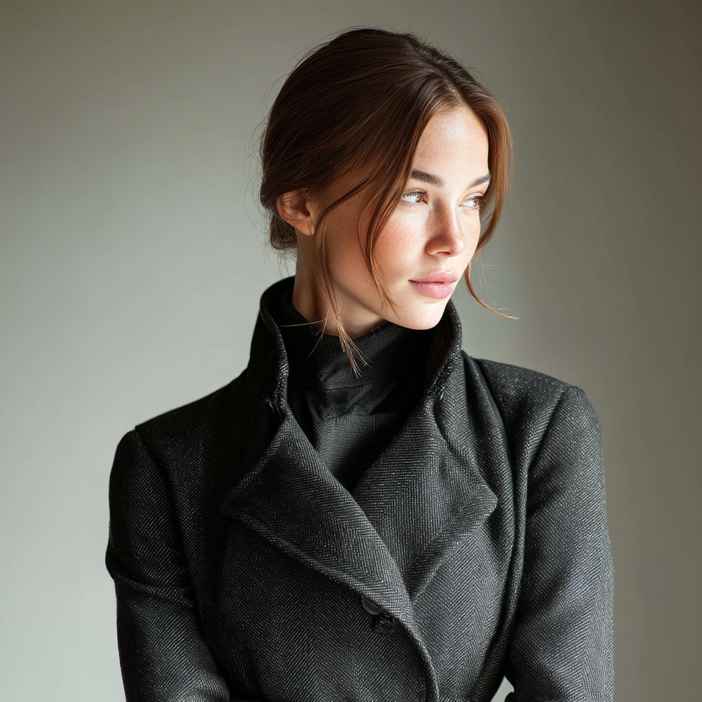 A woman looking elegant in a coat | Source: Midjourney