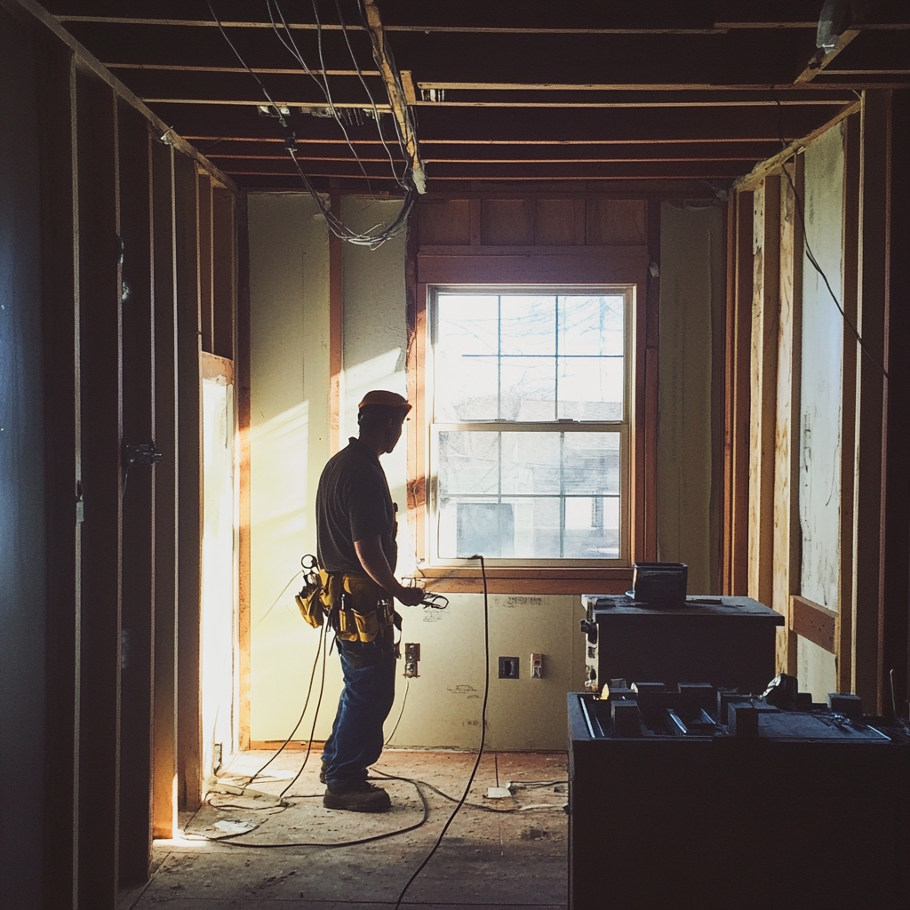 An electrician working | Source: Midjourney