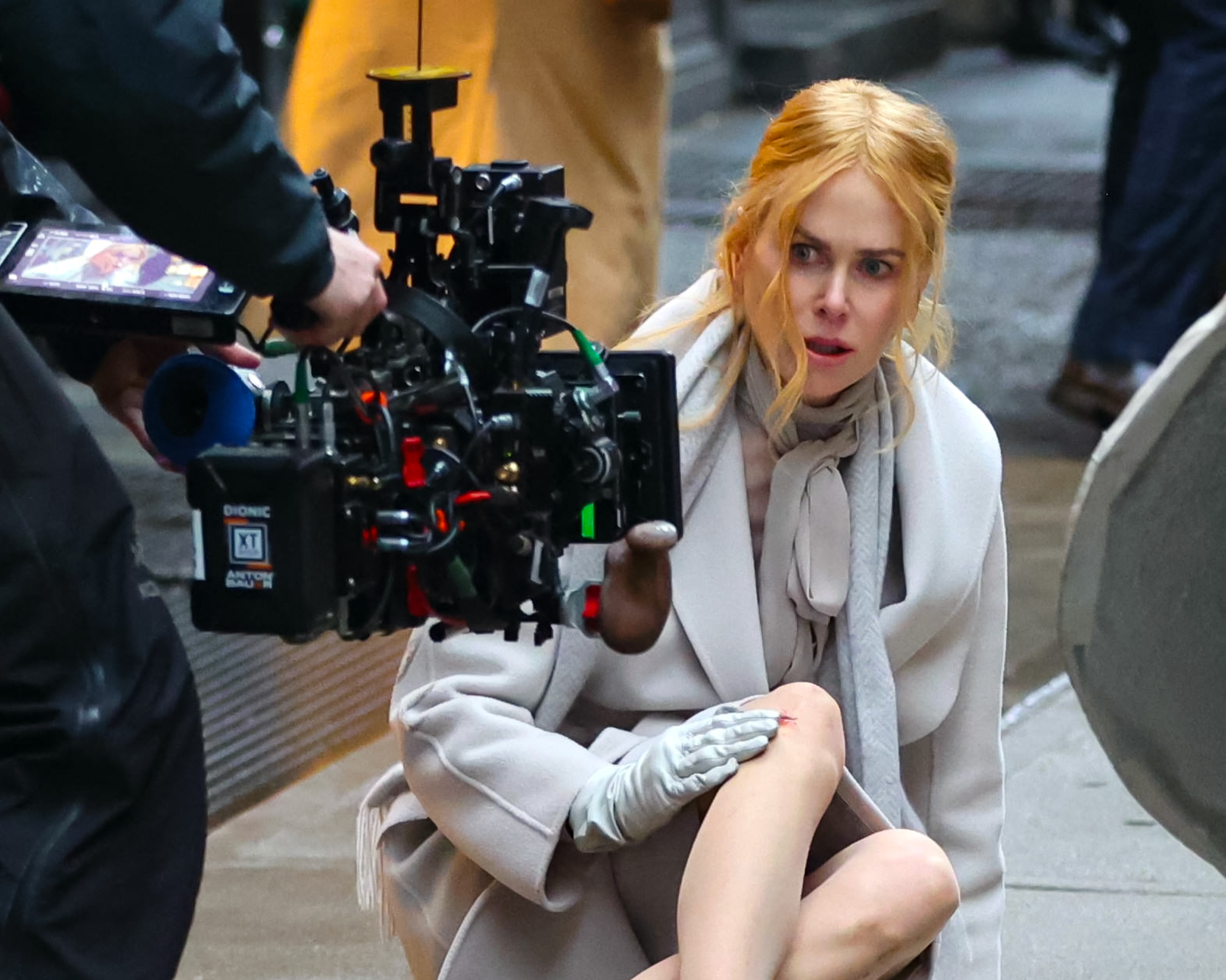 Nicole Kidman is seen at the movie set of 'Babygirl' in Downtown, Manhattan on February 28, 2024 | Source: Getty Images