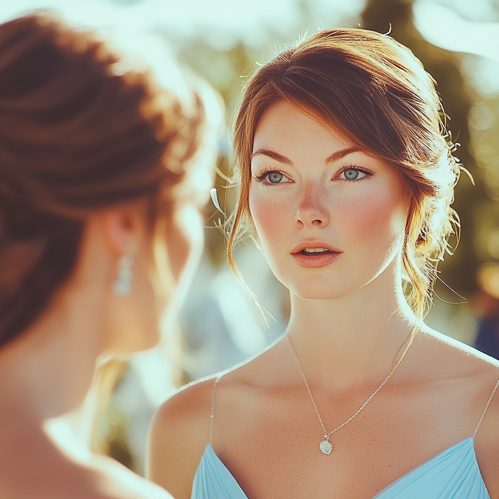 A woman talking to her sister | Source: Midjourney