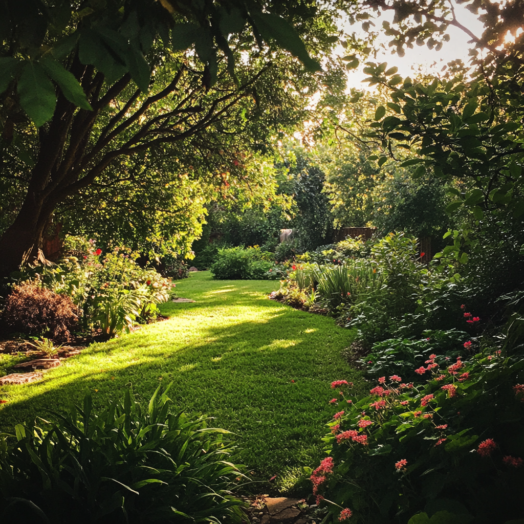 Un jardín bellamente cuidado | Fuente: Midjourney