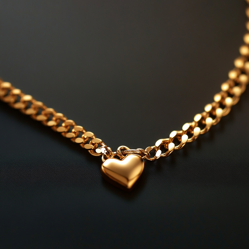 A bracelet with a heart charm | Source: Midjourney