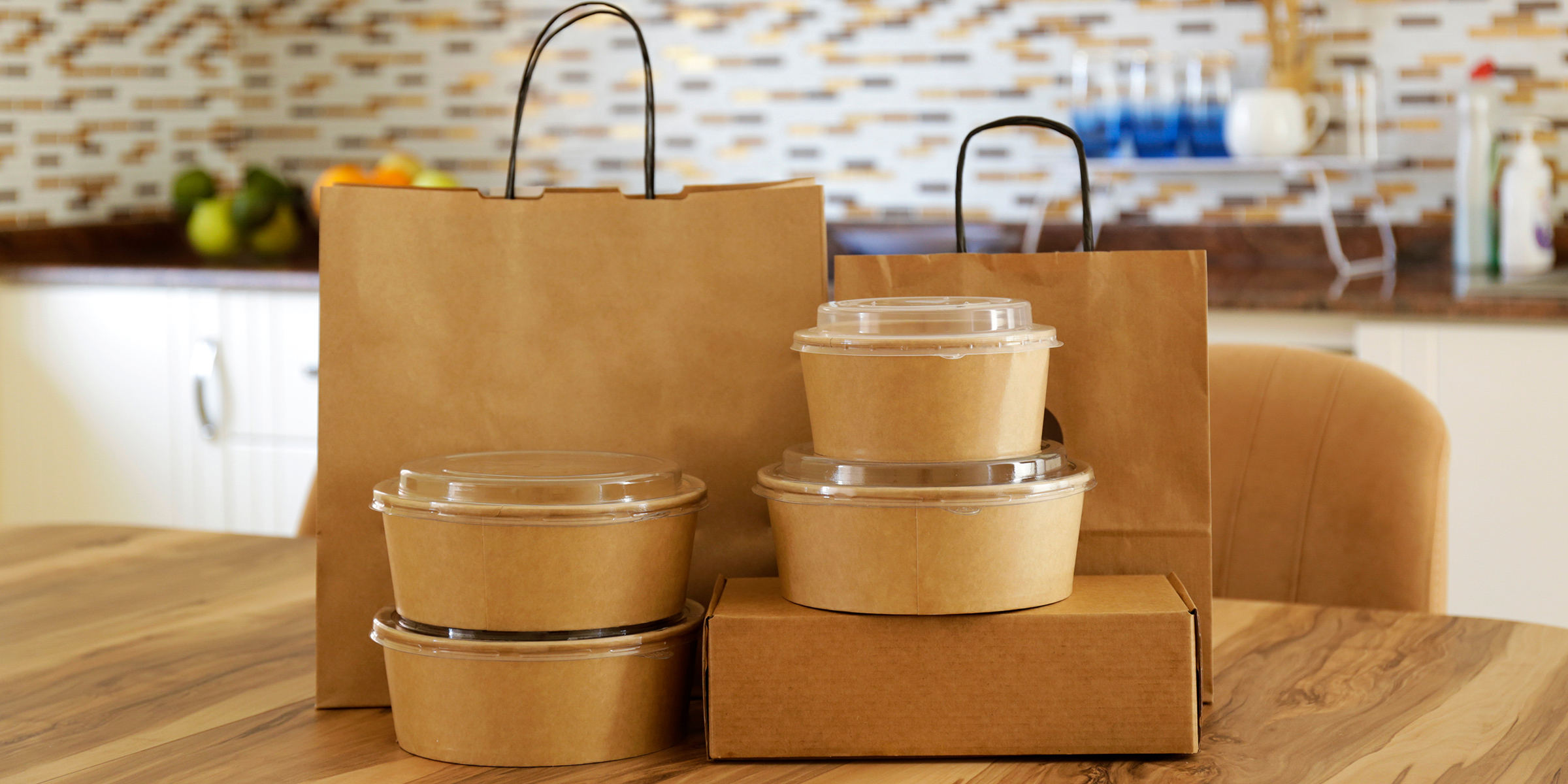 Takeout on a kitchen counter | Source: Shutterstock