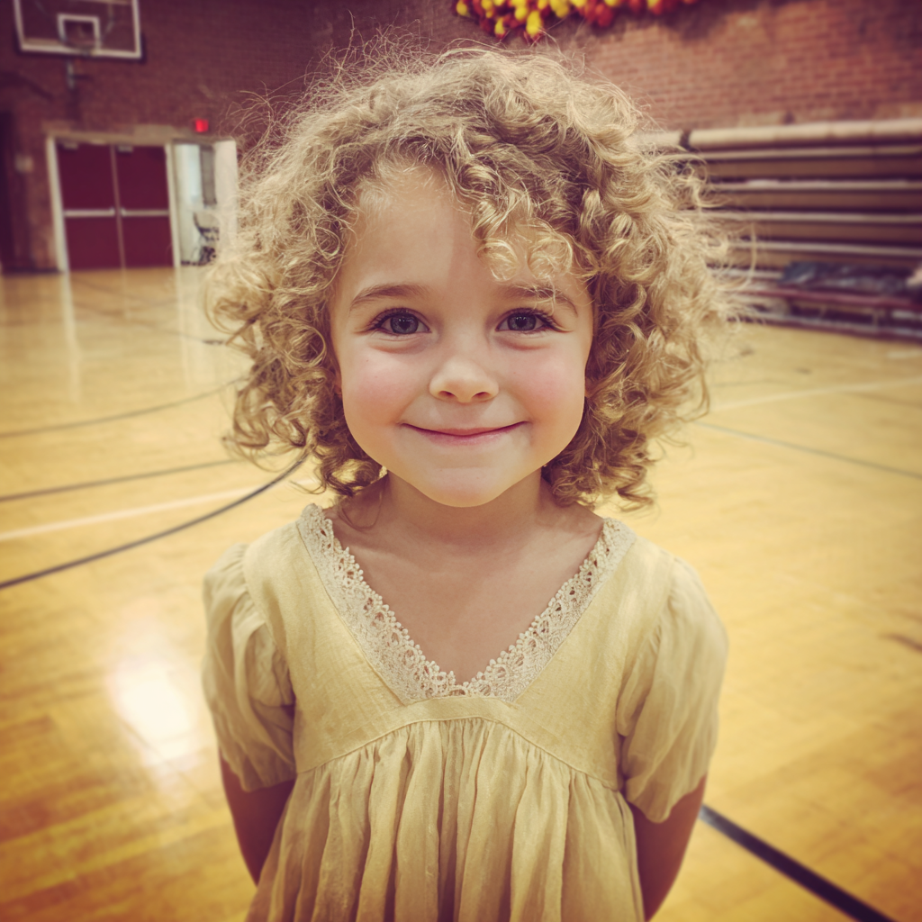 A smiling little girl | Source: Midjourney