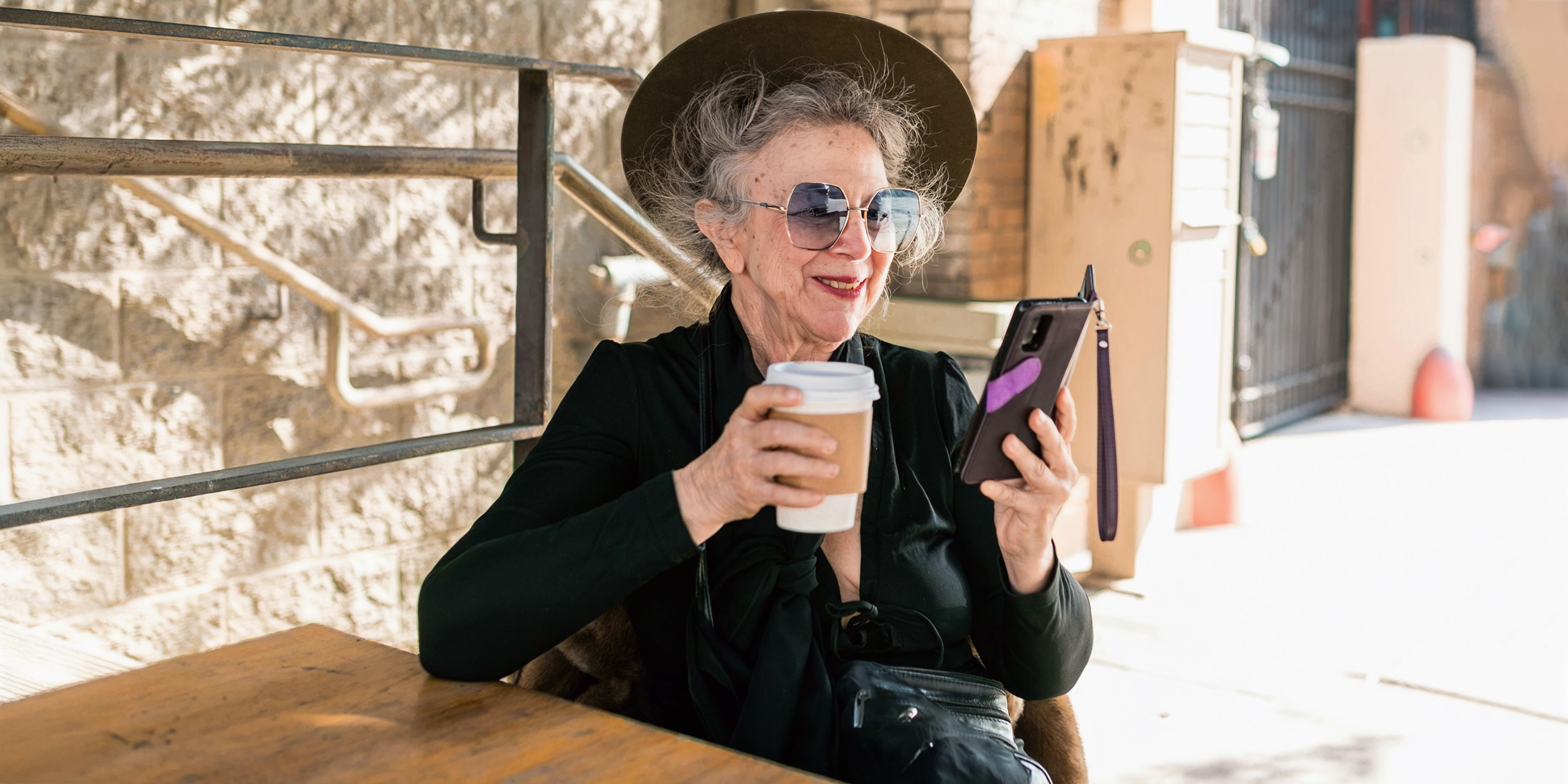 Elderly woman drinking coffee | Source: Pexels
