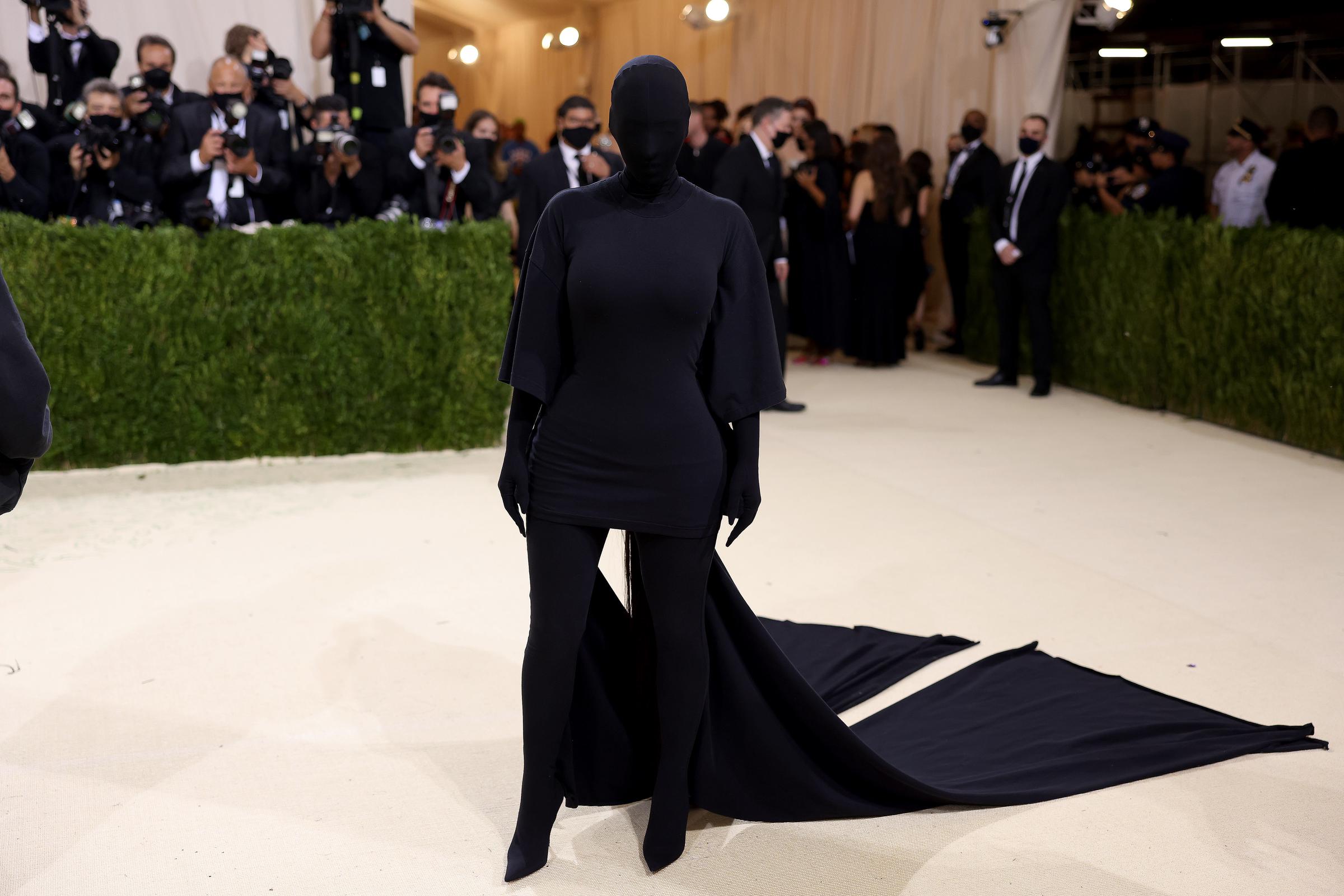 Kim Kardashian at the Met Gala Celebrating In America: A Lexicon Of Fashion at Metropolitan Museum of Art on September 13, 2021 in New York City. | Source: Getty Images