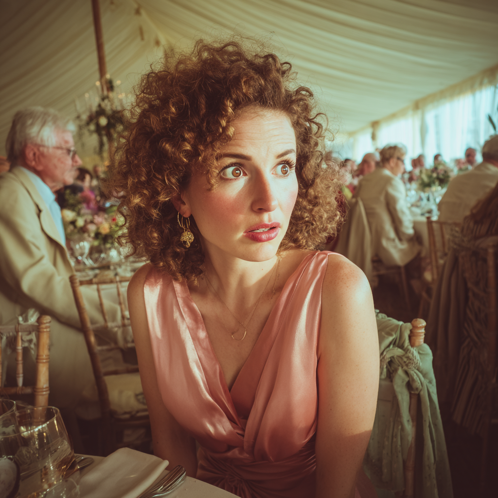 A shocked guest at a wedding | Source: Midjourney