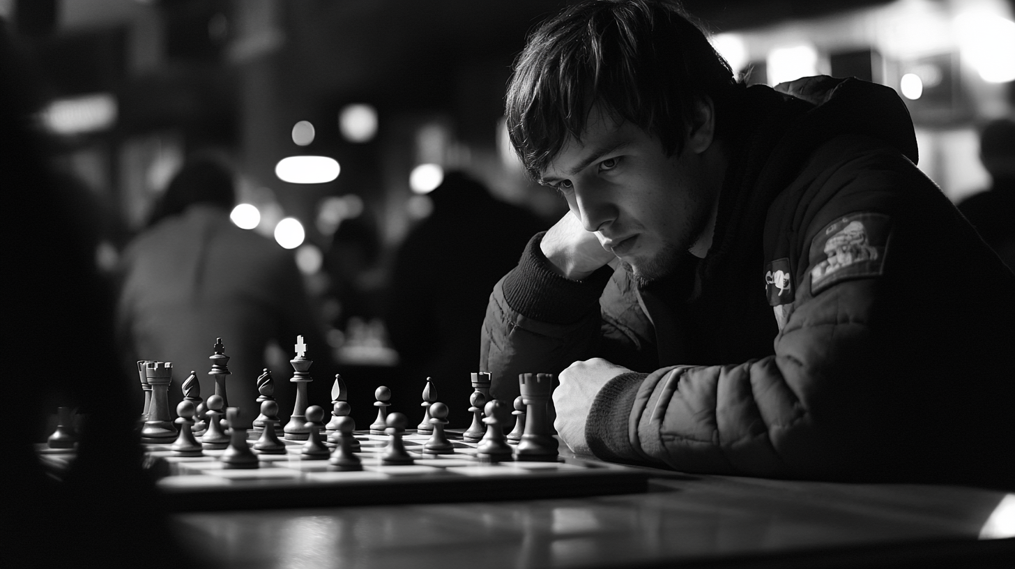 A man playing chess | Source: Midjourney