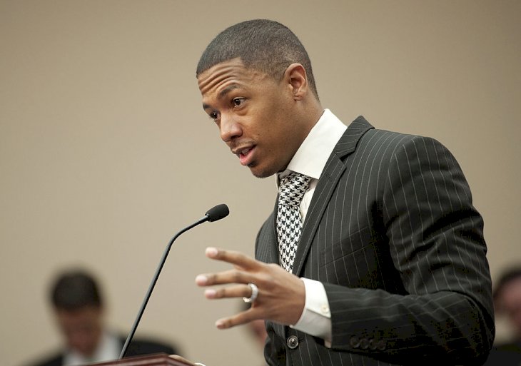 Nick Cannon speaks at a Bi-Partisan Privacy Caucus briefing to discuss the "Do Not Track Kids Act" | Photo: Getty Images