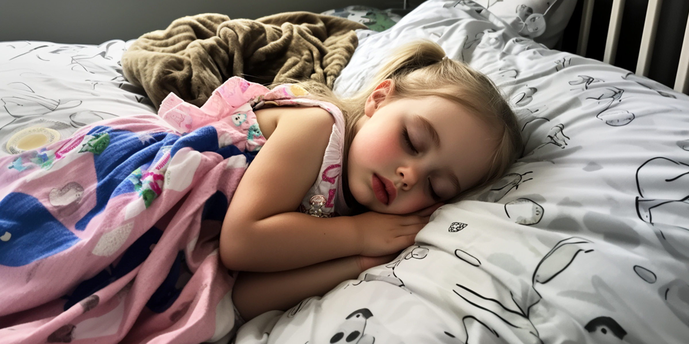 A little girl sleeping in her room | Source: AmoMama