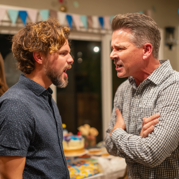 A father arguing with his son | Source: Midjourney