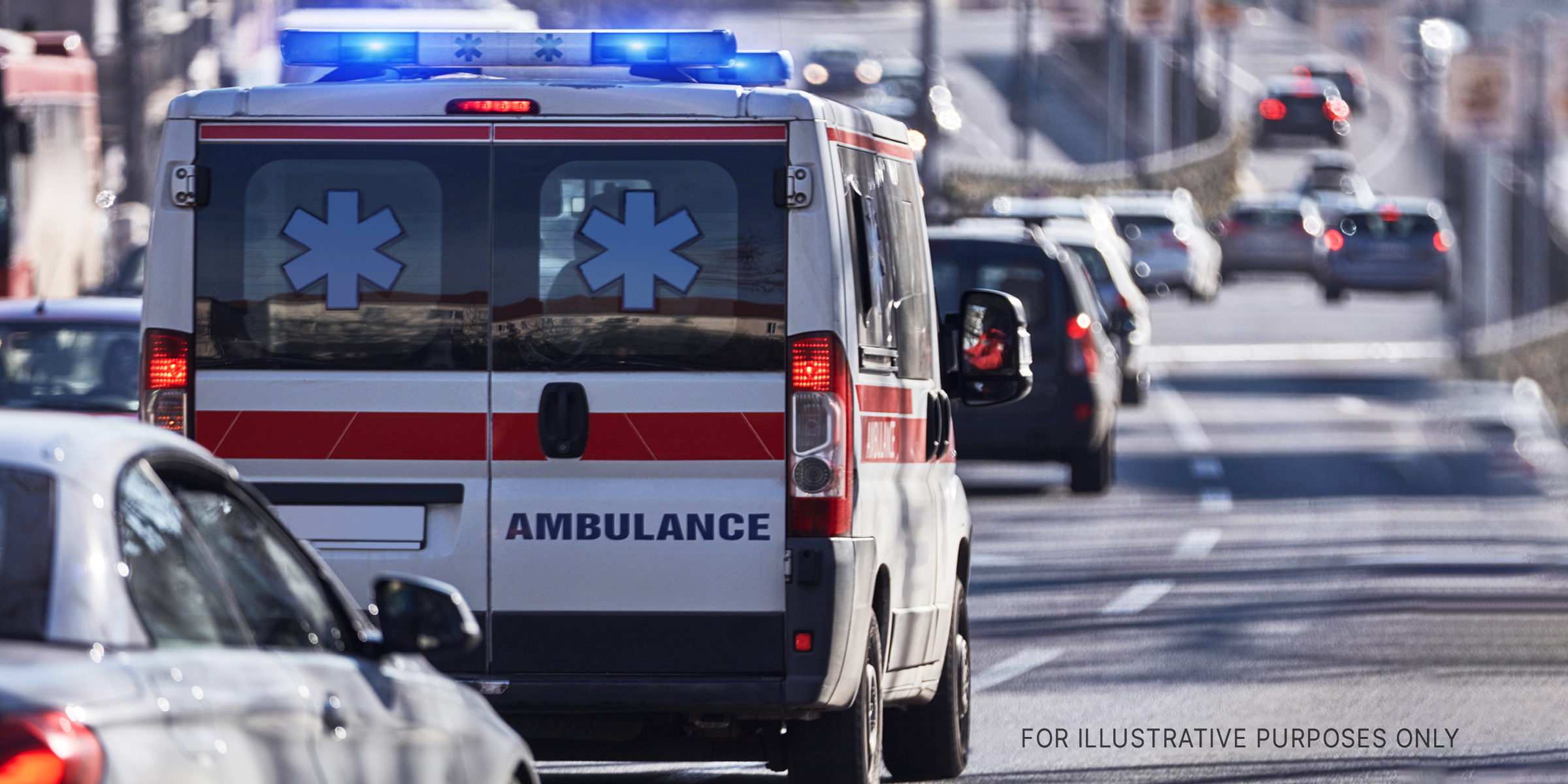 Ambulance on the road. | Source: Getty Images