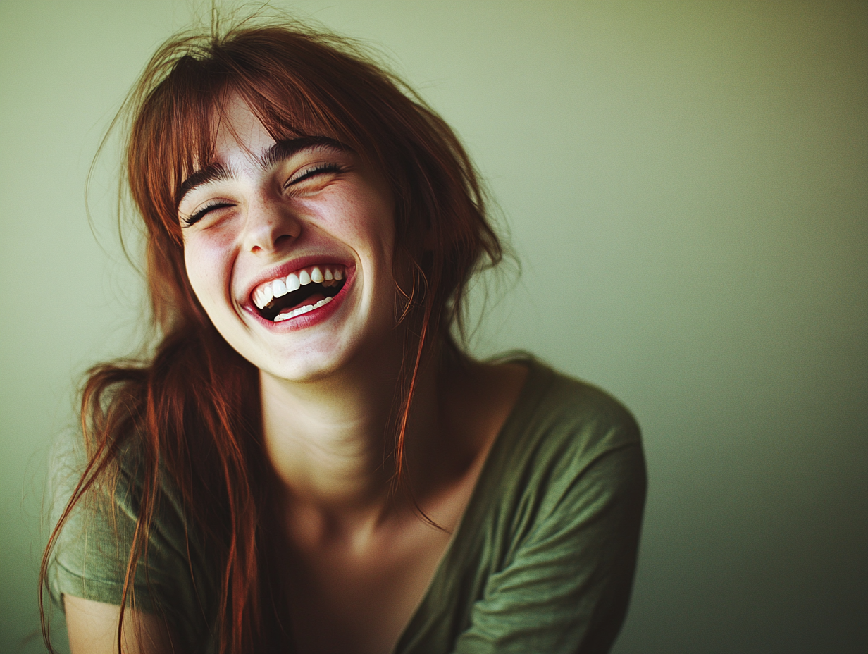 A laughing woman | Source: Midjourney