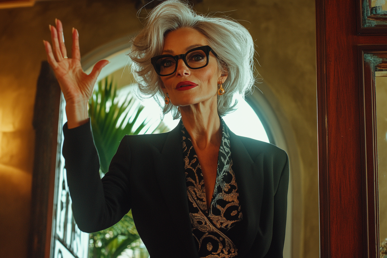 A woman gesturing dismissively | Source: Midjourney