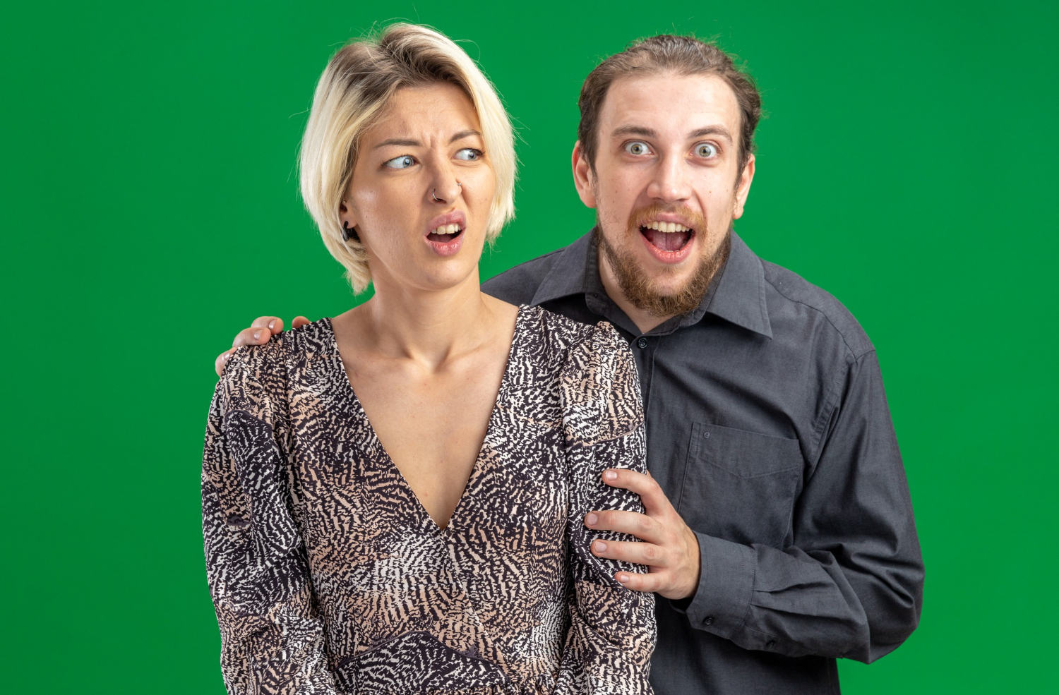A shocked couple | Source: Freepik
