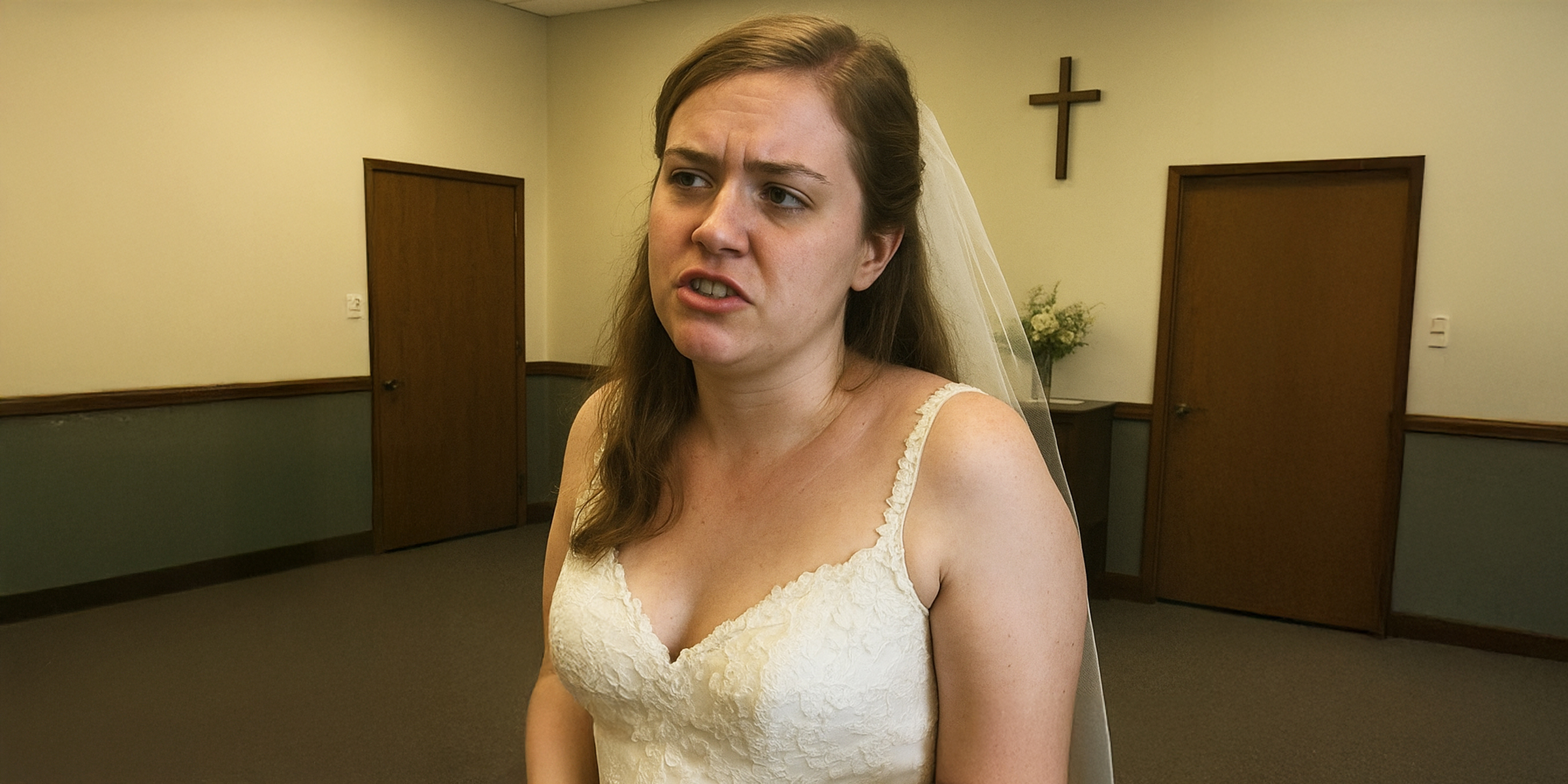 A frowning bride | Source: The Celebritist