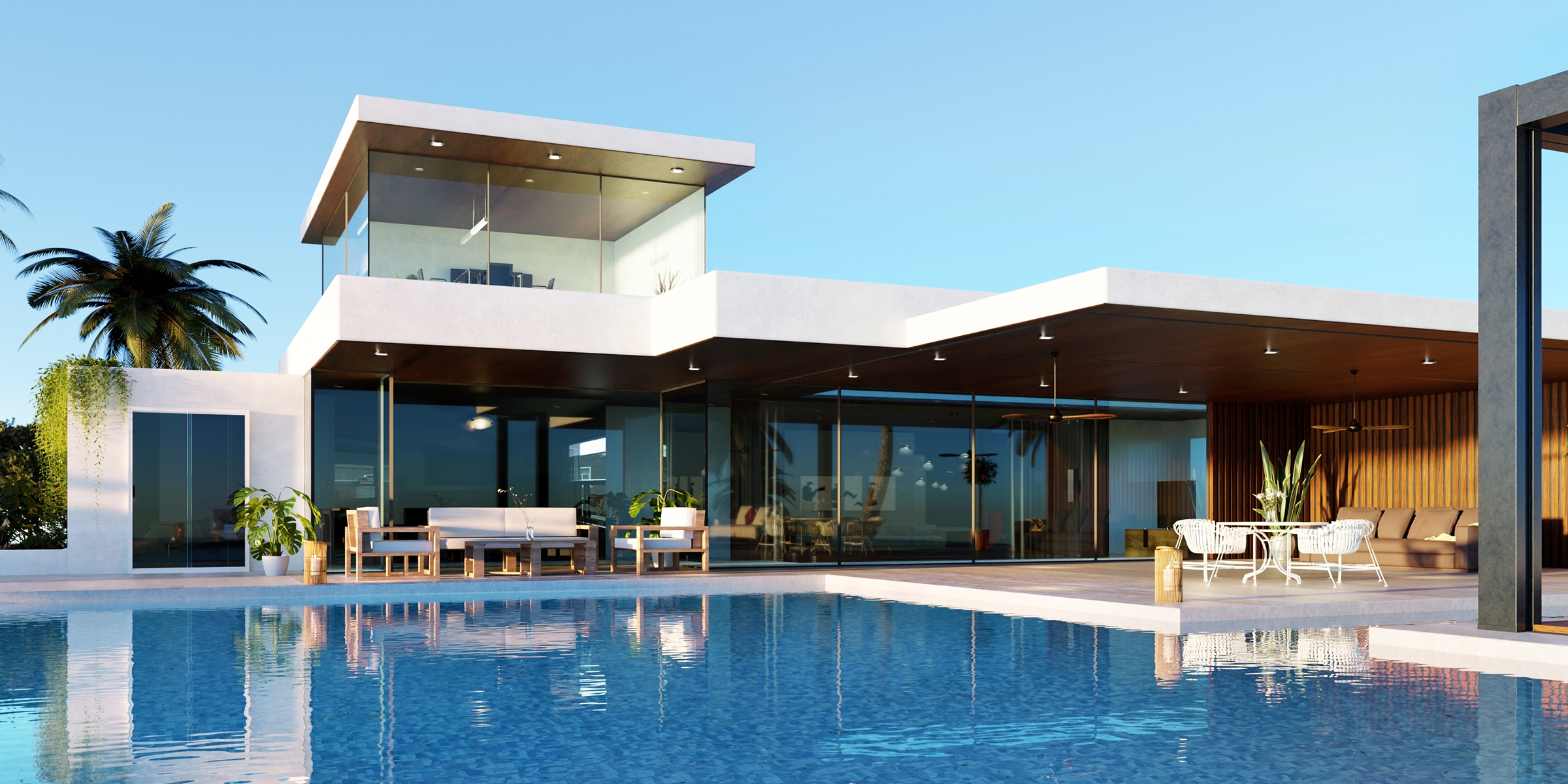 A modern house with a pool | Source: Shutterstock