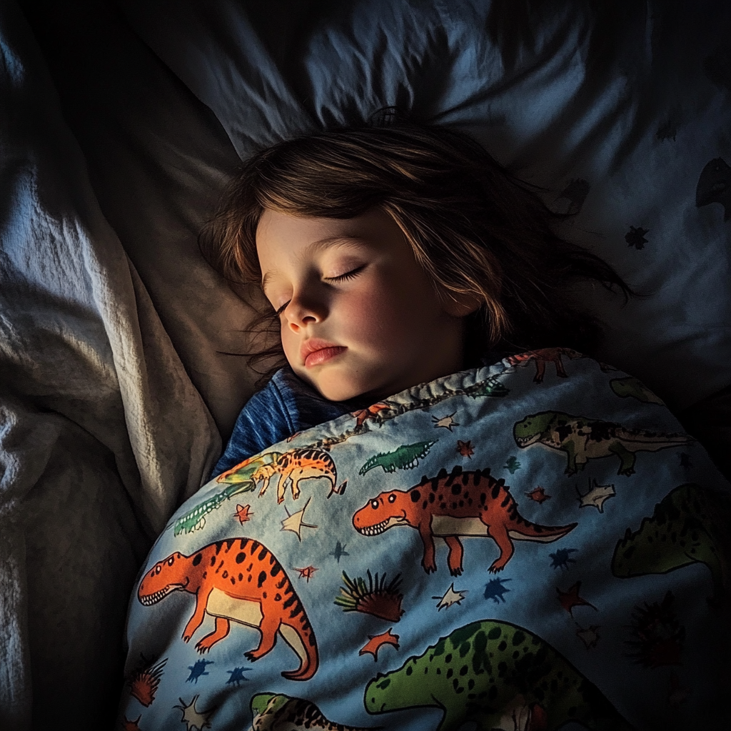 A sleeping little boy | Source: Midjourney