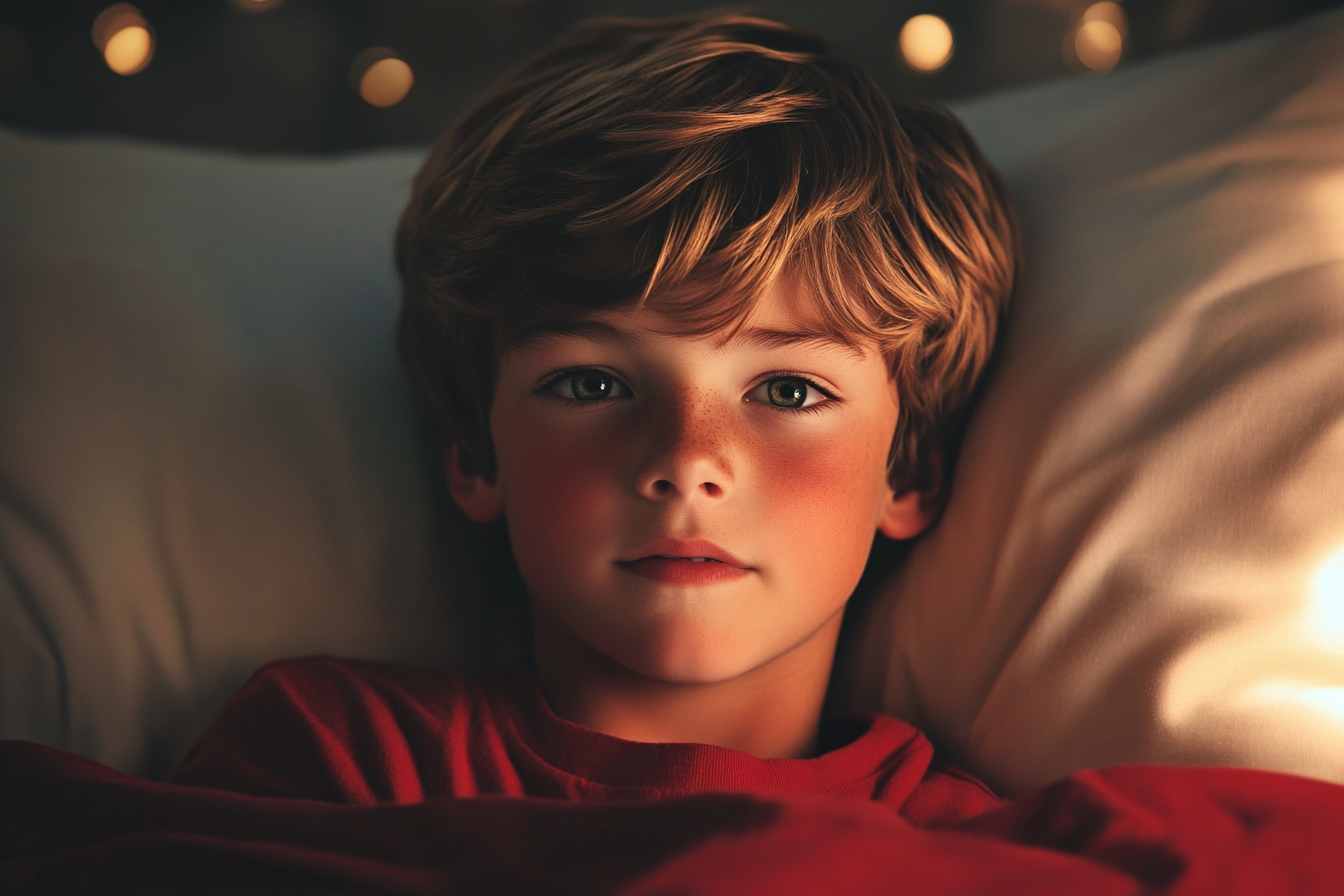 A boy in his bed | Source: Midjourney