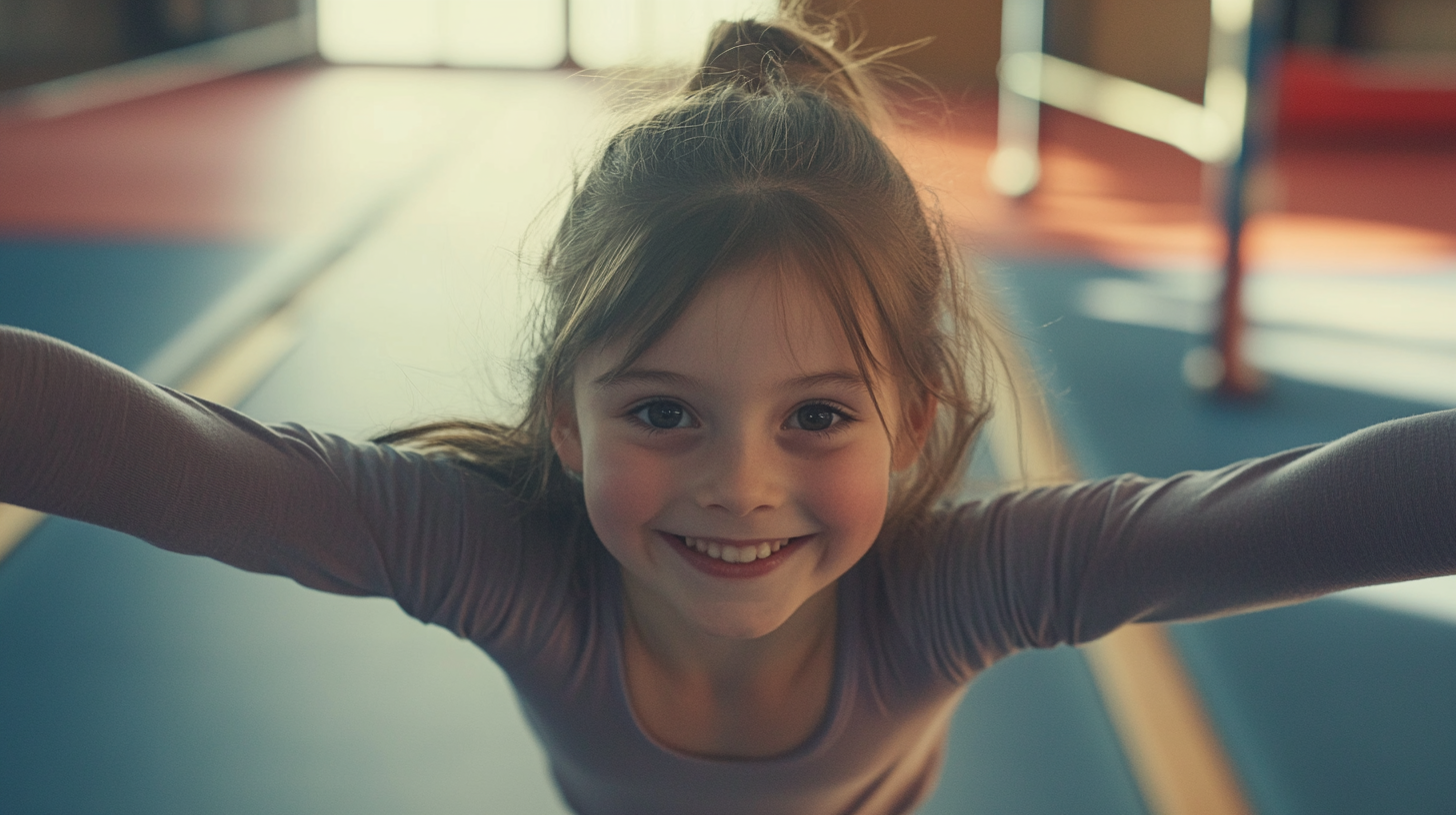 A happy gymnast | Source: Midjourney