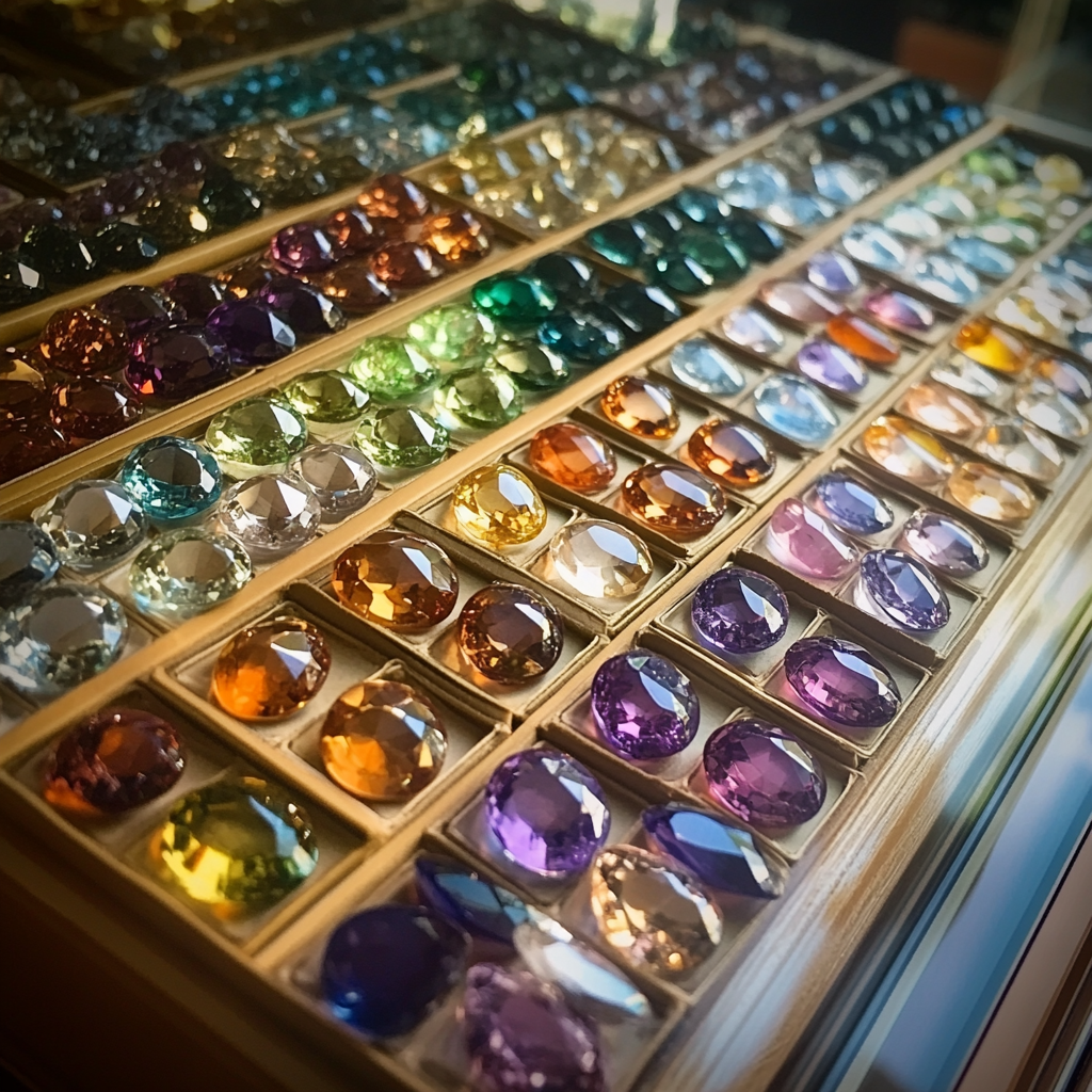 A case of birthstones | Source: Midjourney